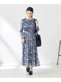 【SALE／60%OFF】ランダムサテンプリーツワンピース a.v.v アー・ヴェ・ヴェ ワンピース・ドレス ワンピース ネイビー ブルー ブラック【RBA_E】【送料無料】[Rakuten Fashion]