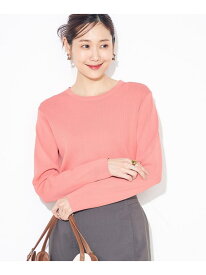 【SALE／50%OFF】【洗える/UVカット】クルーネック美ラクるニット a.v.v アー・ヴェ・ヴェ トップス ニット ピンク ブラック グレー グリーン【RBA_E】[Rakuten Fashion]