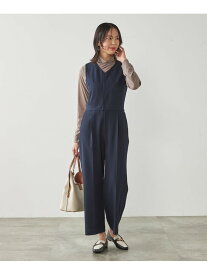 【SALE／50%OFF】【マシンウォッシャブル】Vネックコンビネゾン a.v.v アー・ヴェ・ヴェ ワンピース・ドレス ワンピース ネイビー【RBA_E】【送料無料】[Rakuten Fashion]