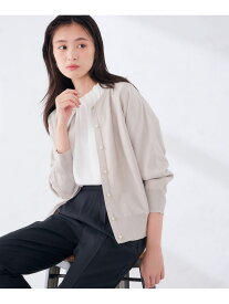 【SALE／30%OFF】【UVカット/洗える】クルーネックドルマンカーディガン a.v.v アー・ヴェ・ヴェ トップス カーディガン ブラック グリーン グレー オレンジ【RBA_E】[Rakuten Fashion]