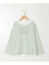 【SALE／37%OFF】[130]【ポチャッコ】レイヤード風ロンT a.v.v アー・ヴェ・ヴェ トップス カットソー・Tシャツ グリーン【RBA_E】[Rakuten Fashion]