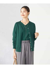 【SALE／50%OFF】【洗える】Vネックスプリングニットカーディガン a.v.v アー・ヴェ・ヴェ トップス カーディガン ブラック グレー グリーン【RBA_E】[Rakuten Fashion]