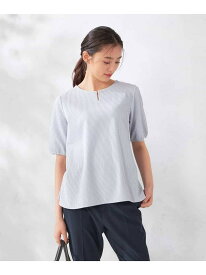 【SALE／37%OFF】チャームネックサッカートップス a.v.v アー・ヴェ・ヴェ トップス カットソー・Tシャツ ブラック【RBA_E】[Rakuten Fashion]