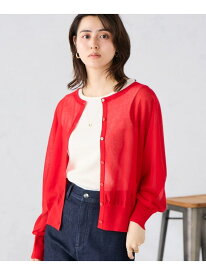 【SALE／50%OFF】【前後2WAY】シアードルマンカーディガン a.v.v アー・ヴェ・ヴェ トップス カーディガン レッド グレー【RBA_E】[Rakuten Fashion]
