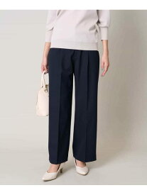 【SALE／50%OFF】【洗える/イージーケア/UVカット/ストレッチ】スカルノテックスストレートワイドパンツ a.v.v アー・ヴェ・ヴェ パンツ その他のパンツ ブラウン グレー ネイビー【RBA_E】[Rakuten Fashion]