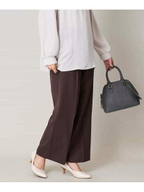 【SALE／50%OFF】【洗える/イージーケア/UVカット/ストレッチ】スカルノテックスストレートワイドパンツ a.v.v アー・ヴェ・ヴェ パンツ その他のパンツ ブラウン グレー ネイビー【RBA_E】[Rakuten Fashion]