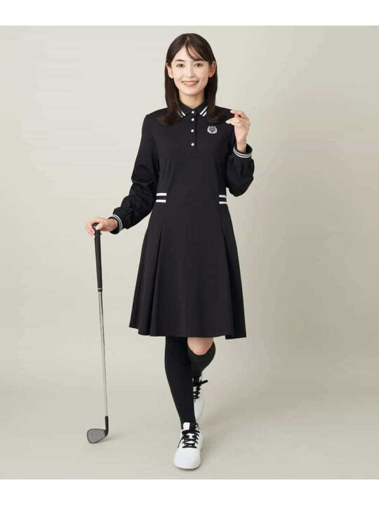 楽天市場】【SALE／10%OFF】ゴルフウエア ラインリブポロワンピース 
