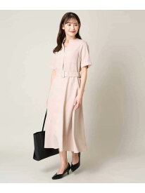 【SALE／70%OFF】【接触冷感/洗える】ベルテッドフレアワンピース a.v.v アー・ヴェ・ヴェ ワンピース・ドレス ワンピース ベージュ ネイビー【RBA_E】[Rakuten Fashion]