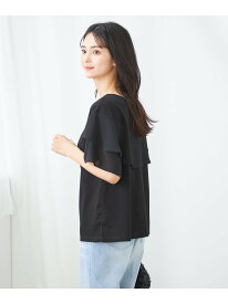【SALE／37%OFF】【接触冷感/UVカット】2WAY シフォンケープカットソー a.v.v アー・ヴェ・ヴェ トップス カットソー・Tシャツ ピンク グリーン グレー ブラック【RBA_E】[Rakuten Fashion]
