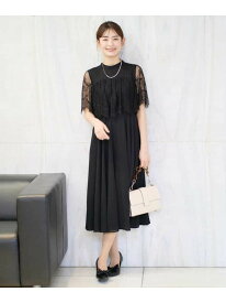 【SALE／9%OFF】レースドッキングワンピース a.v.v アー・ヴェ・ヴェ ワンピース・ドレス ドレス ブラック グリーン ブルー【RBA_E】【送料無料】[Rakuten Fashion]