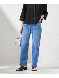 【SALE／30%OFF】【接触冷感/ストレッチ】デニムストレートパンツ a.v.v アー・ヴェ・ヴェ パンツ その他のパンツ ブルー【RBA_E】【送料無料】[Rakuten Fashion]
