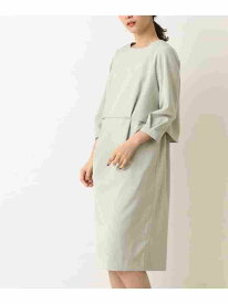 【SALE／50%OFF】切り替えナローワンピース a.v.v アー・ヴェ・ヴェ ワンピース・ドレス ワンピース グリーン ネイビー【RBA_E】[Rakuten Fashion]
