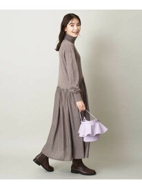 【SALE／60%OFF】タートルニットワンピース a.v.v アー・ヴェ・ヴェ ワンピース・ドレス ワンピース グレー ブラック ベージュ ネイビー【RBA_E】[Rakuten Fashion]