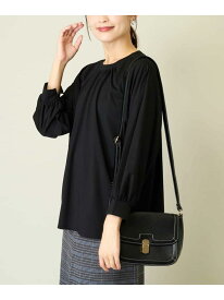 【SALE／50%OFF】【洗える】ギャザーネックドルマンカットソー a.v.v アー・ヴェ・ヴェ トップス カットソー・Tシャツ ブラック レッド グレー【RBA_E】[Rakuten Fashion]