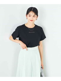 【SALE／46%OFF】【コットン100%】コンパクト刺繍ロゴTシャツ a.v.v アー・ヴェ・ヴェ トップス カットソー・Tシャツ グレー ホワイト ブラック【RBA_E】[Rakuten Fashion]