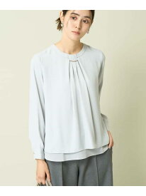 【SALE／30%OFF】【洗える】バーチャーム付ブラウス a.v.v アー・ヴェ・ヴェ トップス シャツ・ブラウス ホワイト ネイビー ブルー【RBA_E】【送料無料】[Rakuten Fashion]