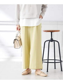 【SALE／50%OFF】【イージーケア/ストレッチ】美ラクるスッキリ見えワイドパンツ a.v.v アー・ヴェ・ヴェ パンツ その他のパンツ グレー ベージュ ネイビー ブラック イエロー【RBA_E】[Rakuten Fashion]