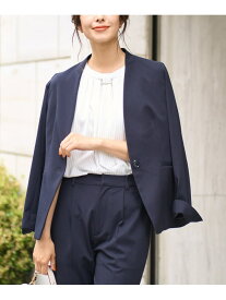 【SALE／70%OFF】【UVカット/接触冷感】カノコジャージーカラーレスジャケット a.v.v アー・ヴェ・ヴェ ジャケット・アウター ノーカラージャケット グレー ネイビー【RBA_E】[Rakuten Fashion]
