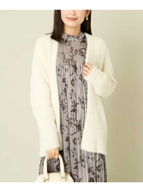 【SALE／40%OFF】フェザーヤーントッパーカーディガン a.v.v アー・ヴェ・ヴェ トップス カーディガン ブラウン ホワイト【RBA_E】【送料無料】[Rakuten Fashion]