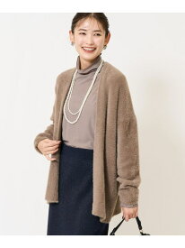 【SALE／50%OFF】フェザーヤーントッパーカーディガン a.v.v アー・ヴェ・ヴェ トップス カーディガン ブラウン ホワイト【RBA_E】[Rakuten Fashion]