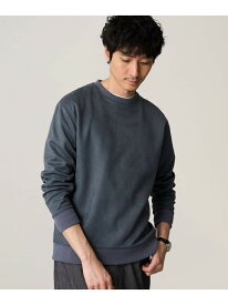 【SALE／30%OFF】【イージーケア/毛玉になりにくい】ツイルエンボスフェイクスエードプルオーバー【洗濯機で洗える】 a.v.v アー・ヴェ・ヴェ トップス スウェット・トレーナー ブルー ベージュ ブラック【RBA_E】[Rakuten Fashion]