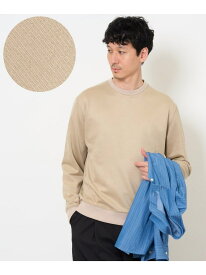 【SALE／40%OFF】【イージーケア/毛玉になりにくい】ツイルエンボスフェイクスエードプルオーバー【洗濯機で洗える】 a.v.v アー・ヴェ・ヴェ トップス スウェット・トレーナー ブルー ベージュ ブラック【RBA_E】[Rakuten Fashion]
