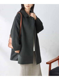 【SALE／50%OFF】Aラインステンカラーミドルコート a.v.v アー・ヴェ・ヴェ ジャケット・アウター ステンカラーコート ベージュ カーキグリーン【RBA_E】【送料無料】[Rakuten Fashion]