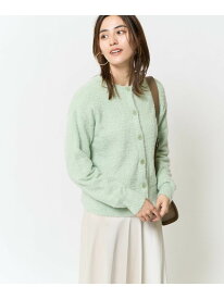 【SALE／60%OFF】2WAY ラメフェザーカーディガン a.v.v アー・ヴェ・ヴェ トップス カーディガン グリーン グレー【RBA_E】[Rakuten Fashion]