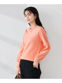 【SALE／40%OFF】【WEB限定】Vネックパフスリーブニット a.v.v アー・ヴェ・ヴェ トップス ニット パープル ピンク ブルー ブラック グレー ホワイト【RBA_E】[Rakuten Fashion]