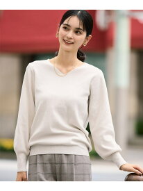 【SALE／70%OFF】【雑誌InRed(宝島社)1月号掲載】Vネックパフスリーブラメニット a.v.v アー・ヴェ・ヴェ トップス ニット ホワイト ブラック ピンク ブルー【RBA_E】[Rakuten Fashion]