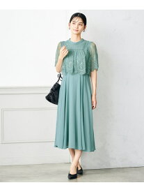 【SALE／10%OFF】レースドッキングワンピース a.v.v アー・ヴェ・ヴェ ワンピース・ドレス ドレス ブルー ブラック グリーン【RBA_E】【送料無料】[Rakuten Fashion]