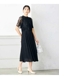 【SALE／10%OFF】レースドッキングワンピース a.v.v アー・ヴェ・ヴェ ワンピース・ドレス ドレス ブルー ブラック グリーン【RBA_E】【送料無料】[Rakuten Fashion]