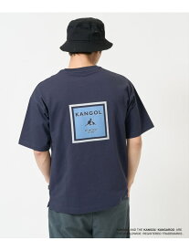 【SALE／30%OFF】【接触冷感/コラボ】KANGOLスクエアプリントワイドシルエットカットソー a.v.v アー・ヴェ・ヴェ トップス カットソー・Tシャツ ネイビー ホワイト【RBA_E】【送料無料】[Rakuten Fashion]