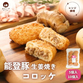 ご当地冷凍食品 送料無料 冷凍 惣菜 コロッケ 能登豚 70g 冷凍コロッケ お取り寄せ 美味しい 冷凍食品 肉 冷凍おかず すぐ食べられる レンジ 簡単調理 レンチン おかず 惣菜 お弁当おかず 肉惣菜 子供 夜食 朝食 昼ご飯 時短料理 金沢 能登 応援