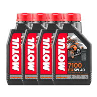【4本SETでお得！】MOTUL モチュール 7100 4T 5W-40 1L x4 バイク 100%化学合成 エンジンオイル
