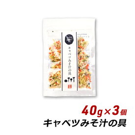 乾燥野菜 味噌汁 キャベツみそ汁の具 40g×3個 国産 人参 小松菜 大根 味噌汁の具 みそ汁の具 和え物 サラダ 炒め物 野菜炒め 吉良食品 メール便 送料無料