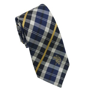 U.S. POLO�@�l�N�^�C(�敝:��8cm)USPA-106 BLUE/BEIGE 2024AW �u���[/�x�[�W�� �������� �v���[���g �M�t�g �����Y