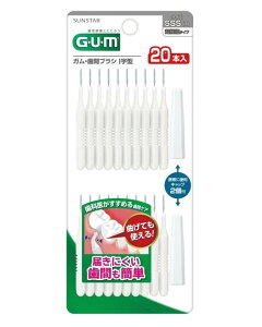 【送料無料!】サンスター ガム・歯間ブラシI字型20本入 サイズSSS(1) 歯間ブラシ 口臭対策 歯垢除去 口臭予防 デンタルケア 歯周病ケア ※こちらの商品の販売数は1個です。