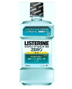 【送料無料!】薬用リステリン クールミントゼロ 500ml マウスウォッシュ 口臭対策 洗口液 口臭予防 デンタルケア 歯周病ケア ※こちらの商品の販売数は1個です。