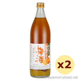 泡盛 リキュール 崎山酒造廠 / 生搾り 沖縄タンカン 梅酒 10度,900ml x 2本セット / 贈り物 ギフト お歳暮 お中元 敬老の日 父の日 家飲み 宅飲み