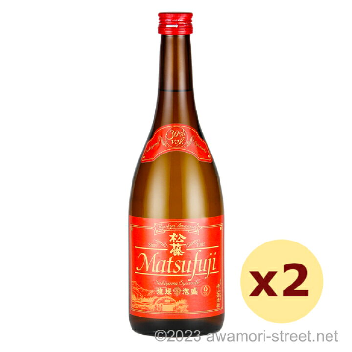 楽天市場】赤の松藤 黒糖酵母仕込み 30度,720ml x 2本セット / 崎山 