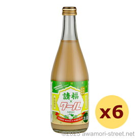 泡盛 リキュール 請福酒造 / 請福クール 12度,500ml x 6本セット / 石垣島のヨーグルトリキュール 贈り物 ギフト お歳暮 お中元 敬老の日 父の日 家飲み 宅飲み