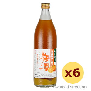 生搾り 沖縄タンカン 梅酒 10度,900ml x 6本セット / 崎山酒造廠 / 五合 泡盛 リキュール 琉球泡盛 沖縄の蒸留酒 お中元 贈り物 贈答用 ギフト 家飲み 宅飲み お歳暮 お年賀 沖縄土産 母の日 父の