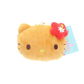 ハローキティー日焼けシリーズフェイスパスケース（ハイビスカス）沖縄土産 プレゼント 通勤通学に便利 ミニポーチ 日焼けキティちゃん サンリオ好き 日本限定