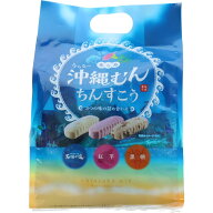 美ら島沖縄むんちんすこう ブルー 21個入 石垣の塩 紅芋 黒糖 3種フレーバー サクサク 個包装 バラマキ土…