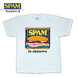 SPAM、Tシャツ白(缶詰　in　okinawa)/S