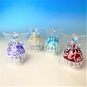 ≪天使 置物*天使雑貨≫ ガラスの天使 【LEDイルミネーション ライトエンジェル】インテリア エンジェル 天使 置物 オーナメント 誕生日 お祝い 贈り物 ギフト プレゼント