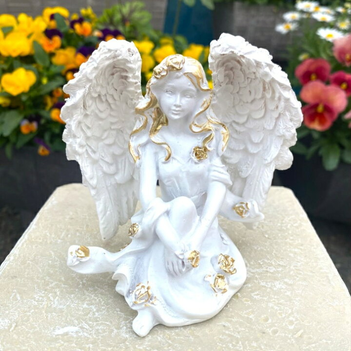 楽天市場】≪天使 置物＊天使雑貨＊エンジェル雑貨≫ 白い天使 