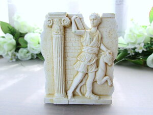 ギリシャ雑貨 【ギリシャレリーフマグネット 鹿とアルテミス】 インテリア雑貨 置物 お土産 ギリシア神話 エーゲ海