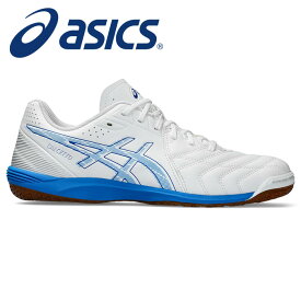 【2024年春夏モデル】【アシックス　asics】【シューズ　靴】 フットサルシューズ CALCETTO(カルチェット) WD 9 ワイド幅 メンズ レディース 男女兼用 1113A037 (101) ホワイト/エレクトリックブルー [240412] 父の日 プレゼント